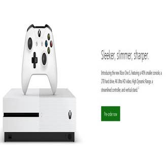 Xbox One S official: 40 percent slimmer, 4K video playback, $299