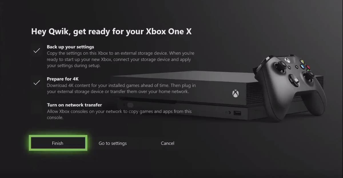 forsætlig by Forinden There's an easy way to transfer your settings from Xbox One to Xbox One X |  Eurogamer.net