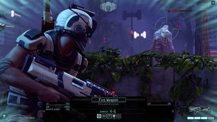 Un soldat se rapproche d'un étranger dans XCOM 2