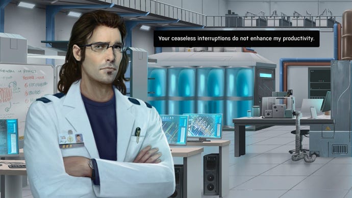 A scientist throws an insult at you in Xenonauts 2