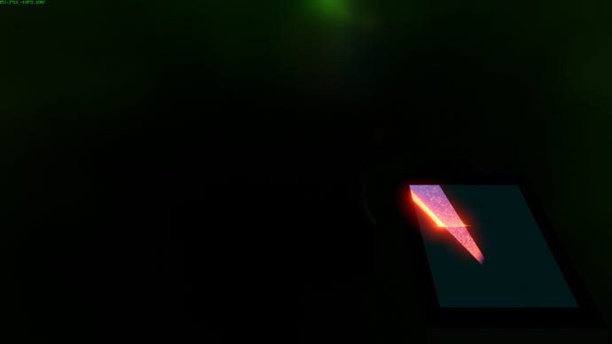 A screenshot of Yedoma Globula, a first-person spelunking game about exploring an infinite fractal world made of smooth globes.