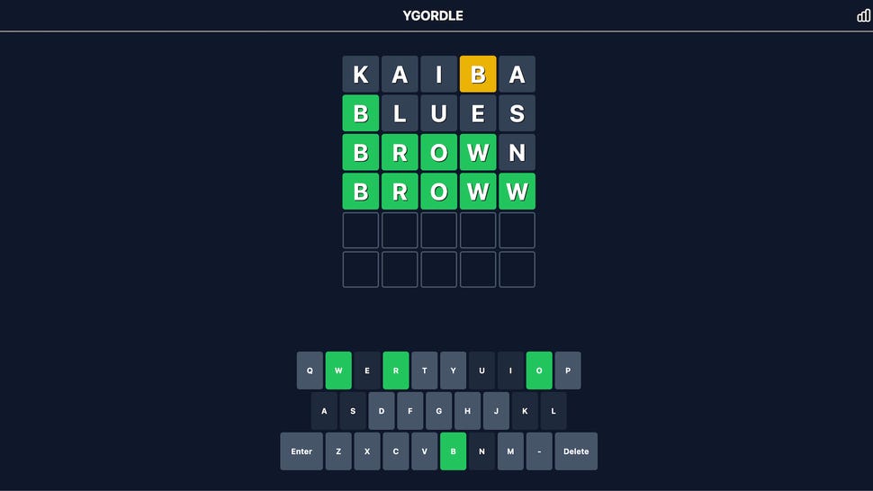 YGordle puzzle solution for January 30th