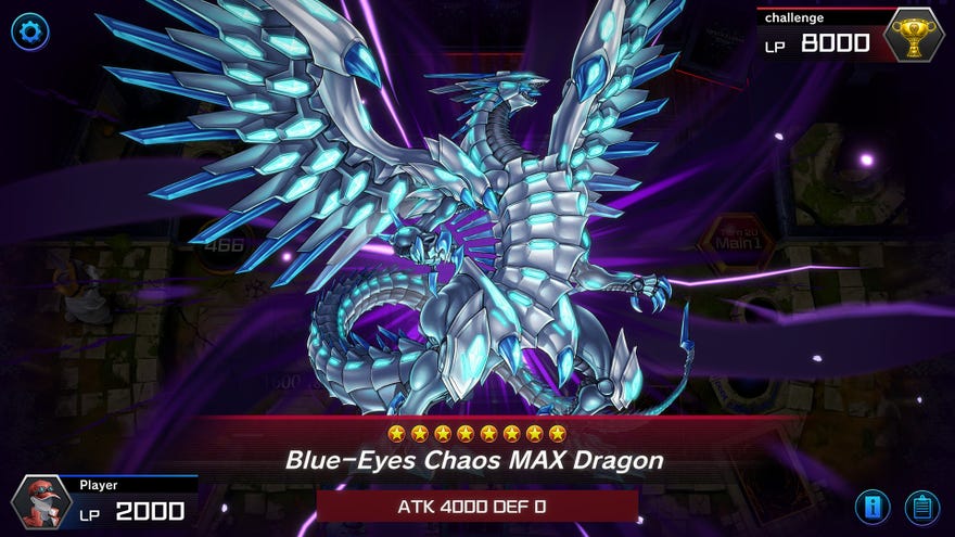 Yu-Gi-Oh Master Duel Blue Eyes Chaos Max Dragon full in-game art