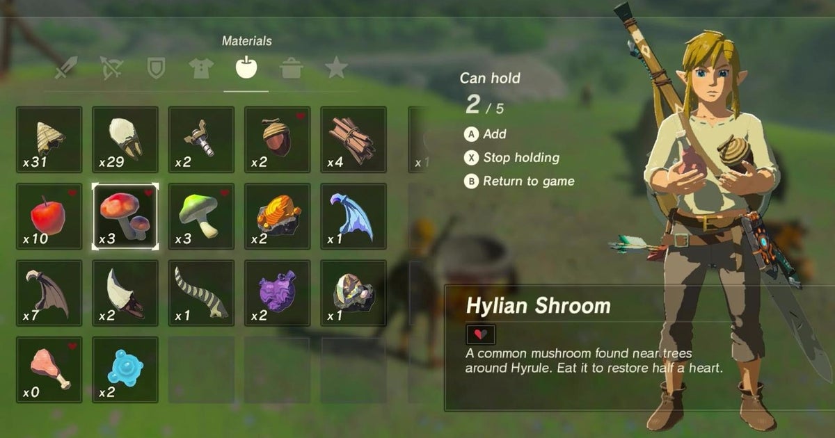 All Zelda Breath of the Wild recipes: Ingredients, effects, more