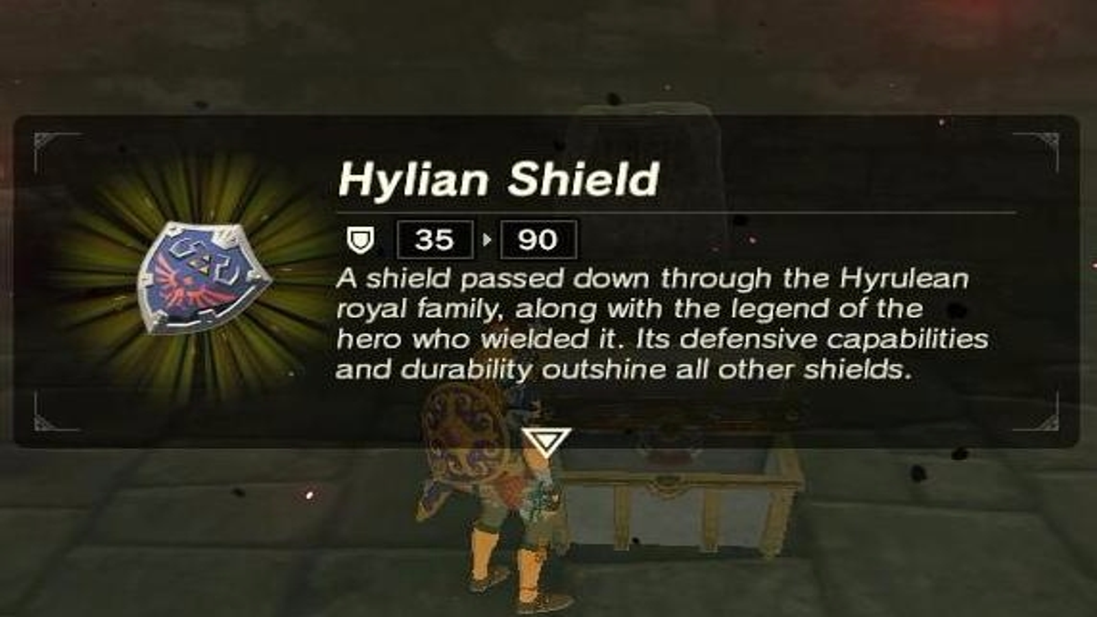 How many laser hits can the Hylian Shield take?