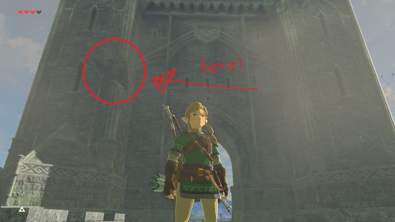 The Legend of Zelda Breath of the Wild glitch strips Link of cel