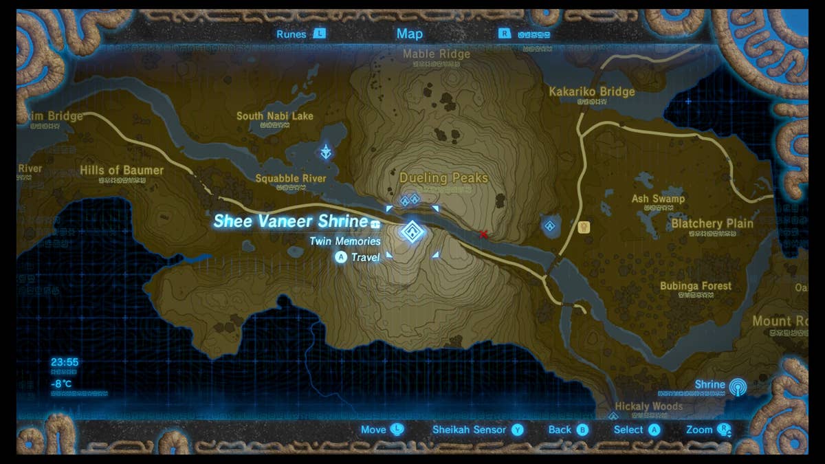 Zelda Breath of the Wild Shrine Locations