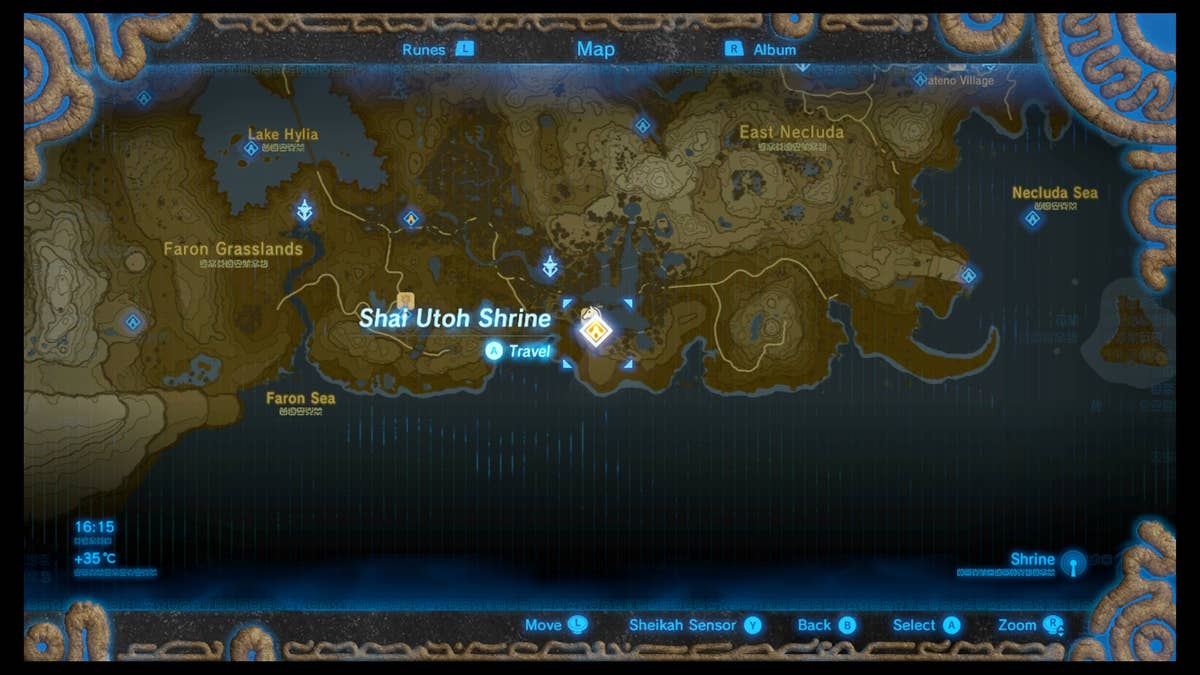 Zelda - Shai Utoh and Halt the Tilt trial solution in Breath of the Wild