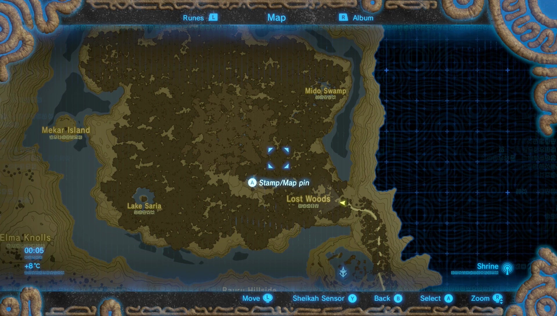 Zelda Breath of the Wild Lost Woods route directions and how to