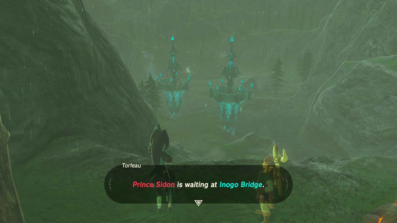 Zelda Breath of the Wild Reach Zora's Domain from Inogo Bridge, and how to get the Zora