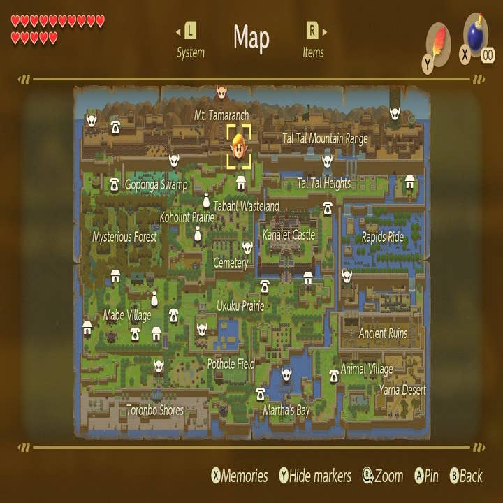 Hyrule Map: Detonando! The Legend of Zelda: Link's Awakening - Parte 18: O  Despertar de Link