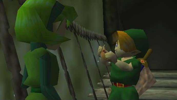 Link in The Legend of Zelda: Ocarina of Time.