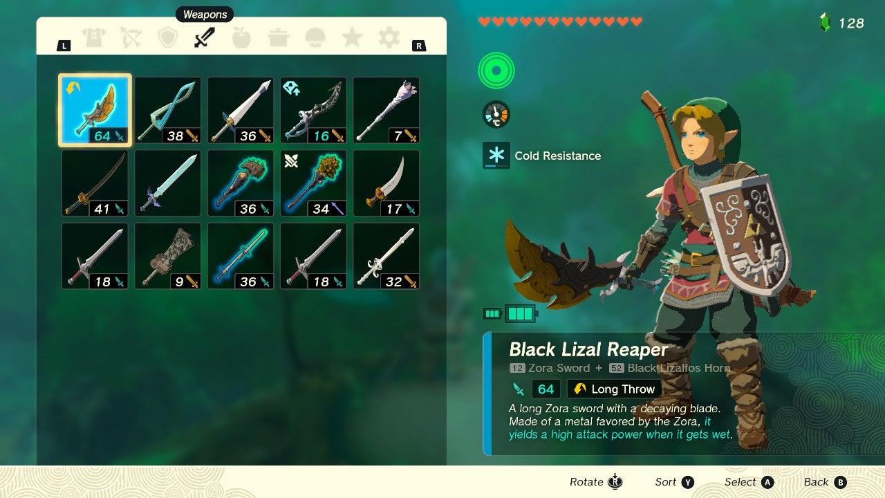 Zelda Tears Of The Kingdom Best Weapons VG247   Zelda Tears Of The Kingdom Best Weapons Water Warrior 