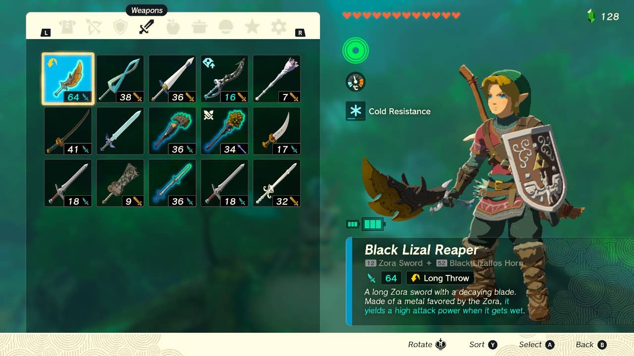Zelda Tears of the Kingdom Best Weapons VG247