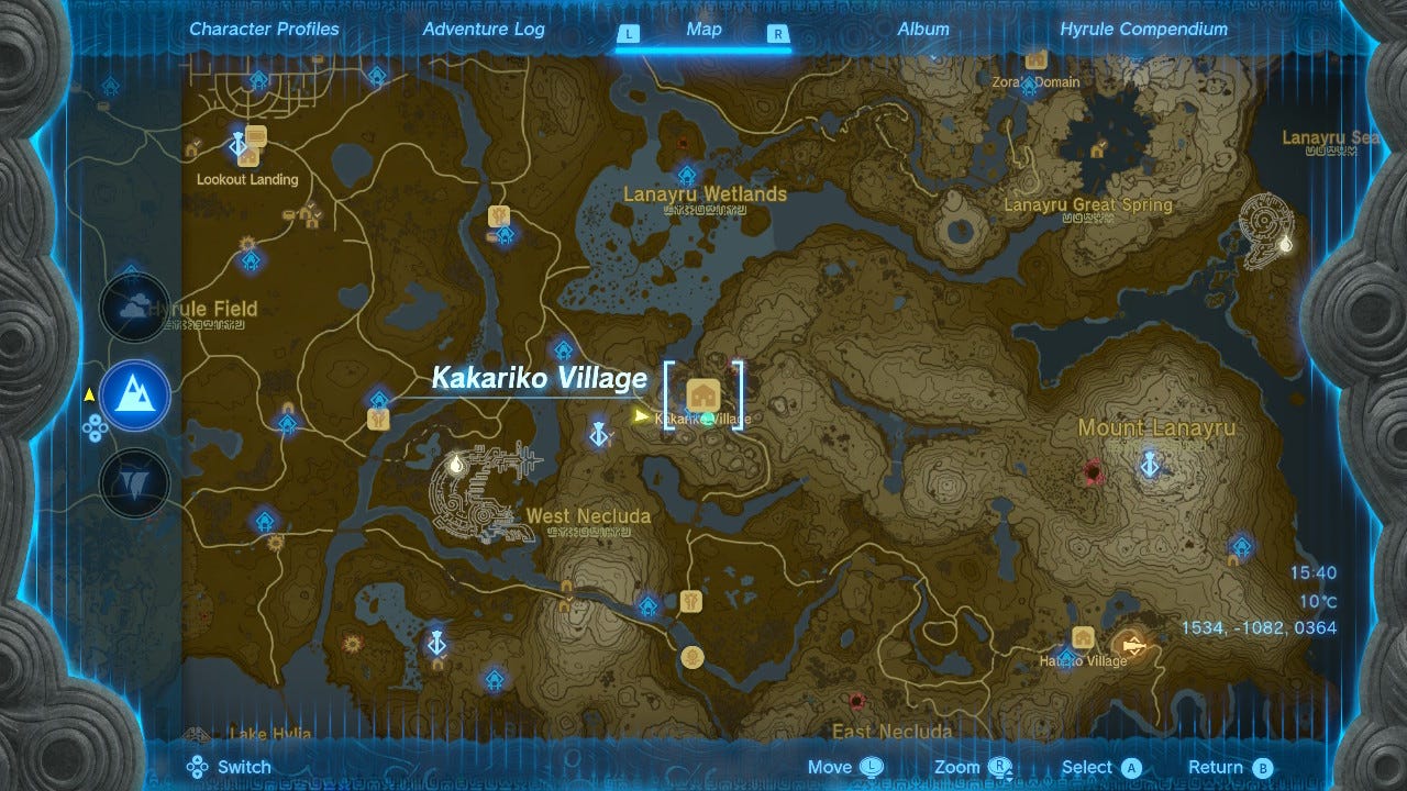 Zelda: Tears of the Kingdom Kakariko Village