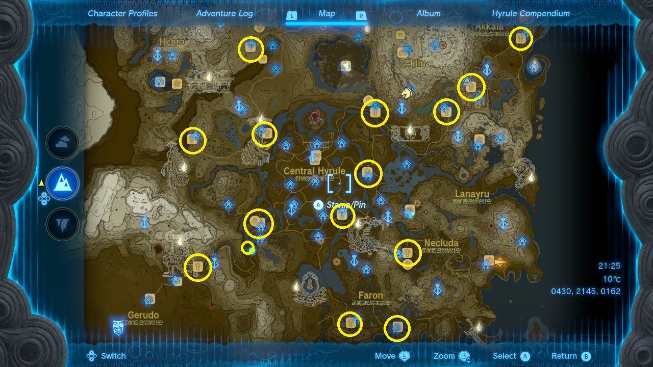 All stable locations in Zelda Tears of the Kingdom VG247