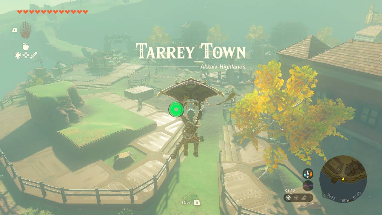Zelda Tears of the Kingdom Tarrey Town location VG247