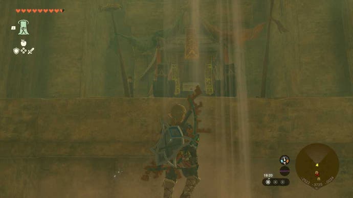 zelda totk ancient alter ruins ghost greaves chest location