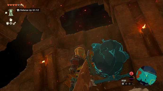 zelda totk fire temple diamond chest location