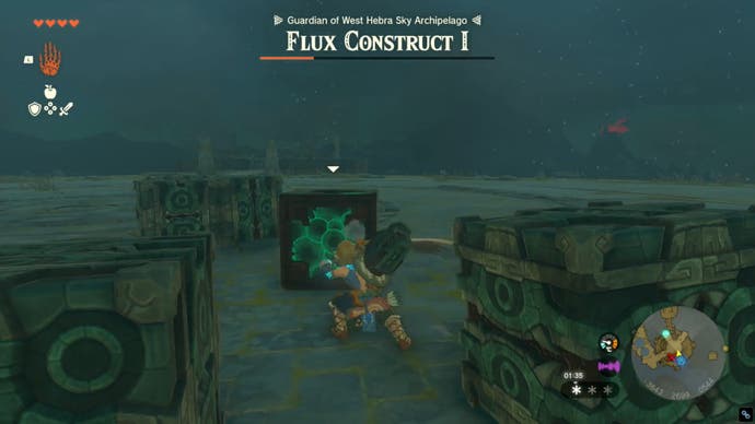 zelda totk flux construct i glowing cube fourth attack