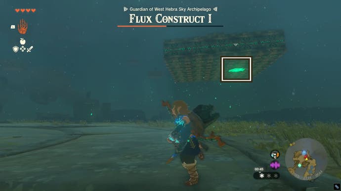 zelda totk flux construct i glowing cube location three