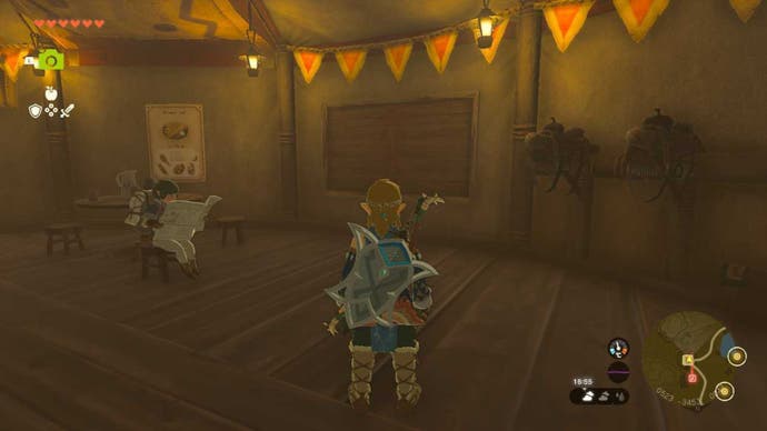 zelda totk highland stable blank frame on wall