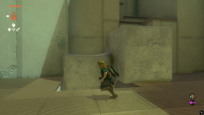 Zelda Totk Jiosin Schrein Würfelformationslösung, um die Brust zu erreichen