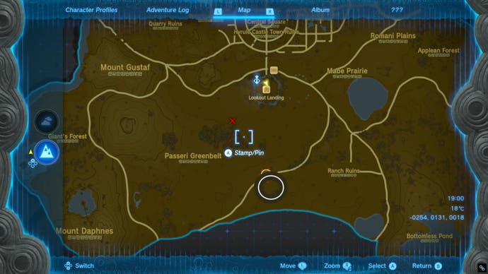 Zelda Totk Jiosin Shrine Map -Standort