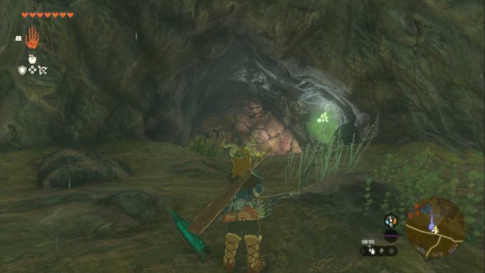 zelda totk kyokugon shrine blocked cave entrance