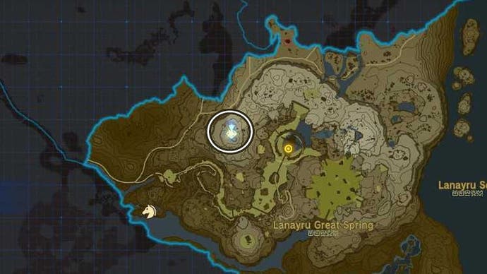 zelda totk map view upland zorana skyview tower icon