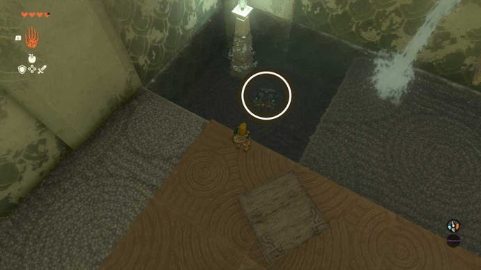 zelda totk mogawak shrine chest one underwater location circled