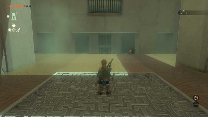 zelda totk orochium shrine link looking at locked orb area