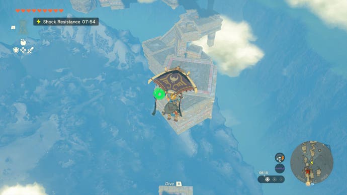 zelda totk rising island chain link paragliding to slightly nw islands