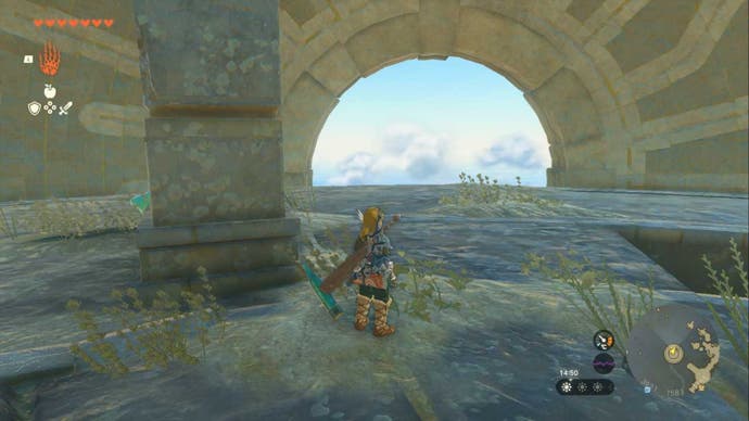 Zelda Totk Sokkola Sky Archipelago Sphere Eingangsposition für Weisen Willen