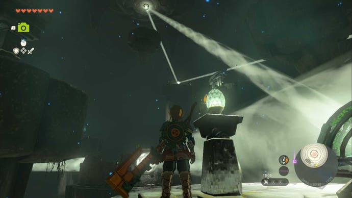 Zelda Totk Starview Island Light Puzzle Mirror Position zwei