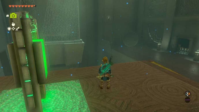 zelda totk tenbez shrine orb against the wall