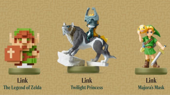zelda totk three compatible amiibos