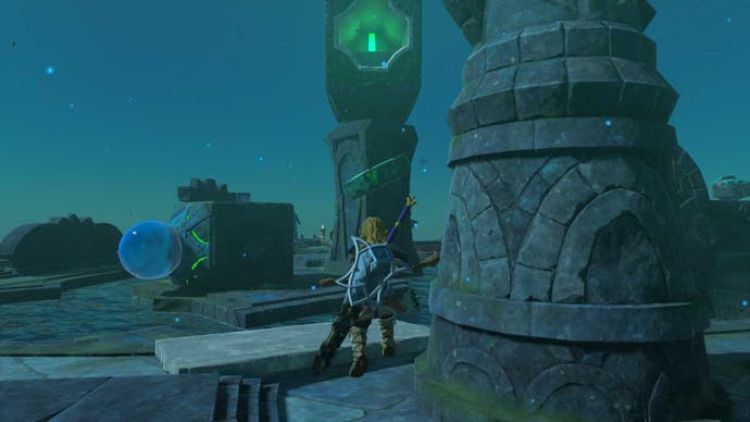 zelda totk water temple pipe three spinning device gate mechanism