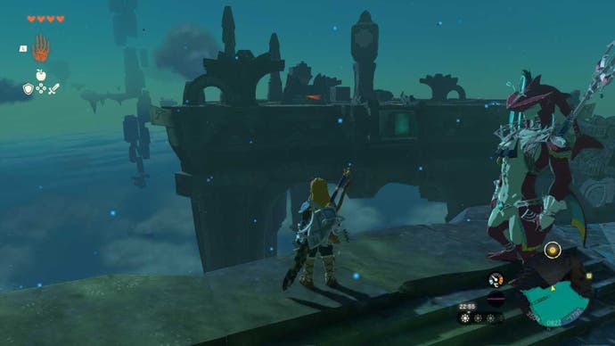 zelda totk water temple pipe three water wheel island