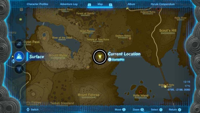 zelda totk yiga clan hideout map location large tray