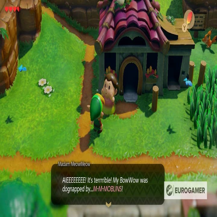 Save BowWow, To Gopongo Swamp Walkthrough - The Legend of Zelda: Link's  Awakening Guide - IGN
