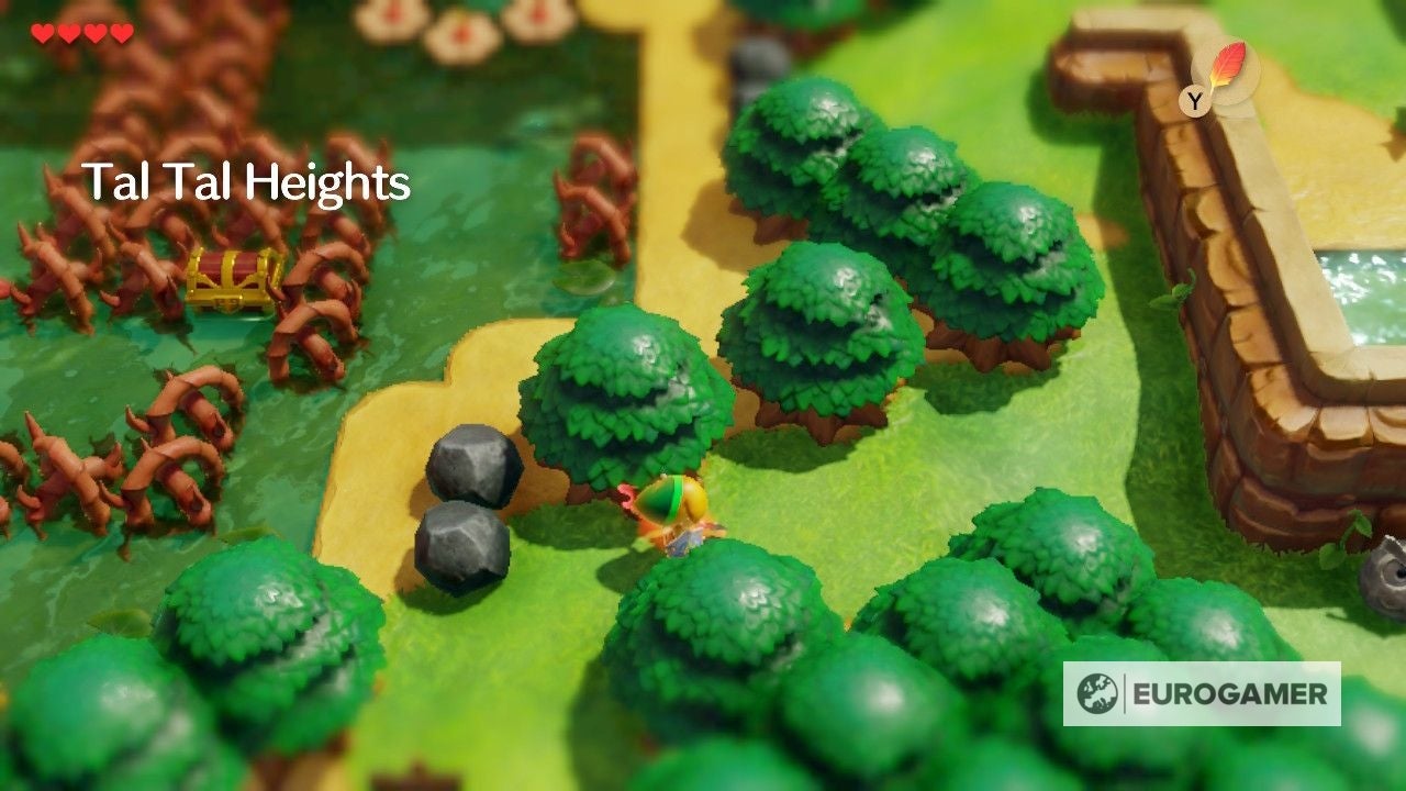 Zelda Link's Awakening Rescuing BowWow from Tal Tal Heights and