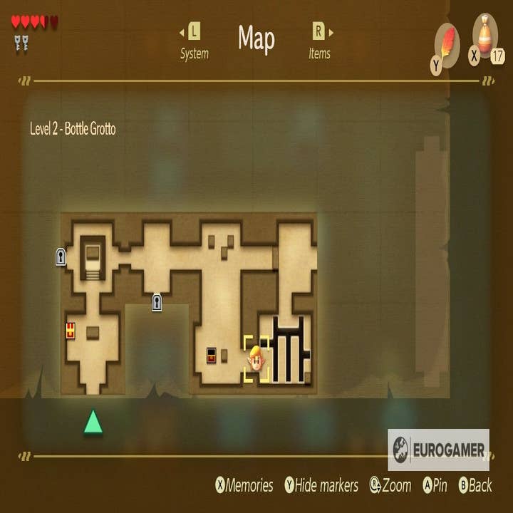 Zelda: Link's Awakening: Bottle Grotto and Finding The Power