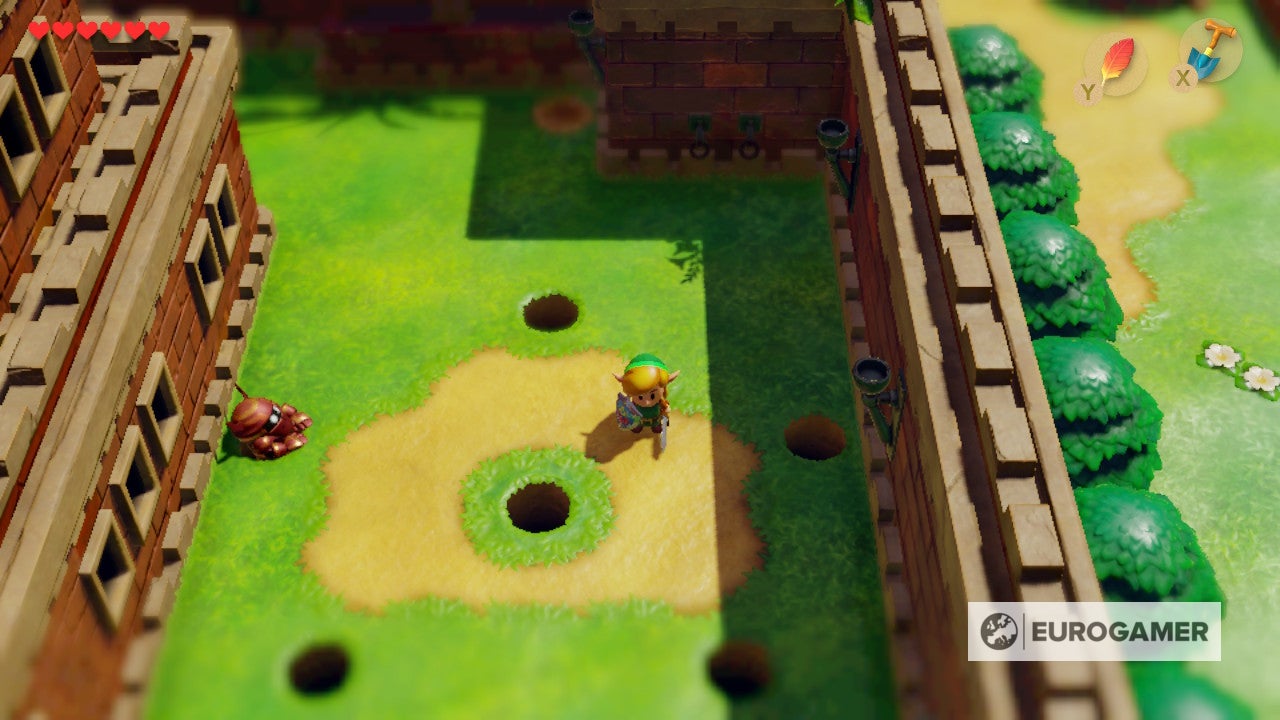 Zelda Link's Awakening Kanalet Castle Gold Leaf locations