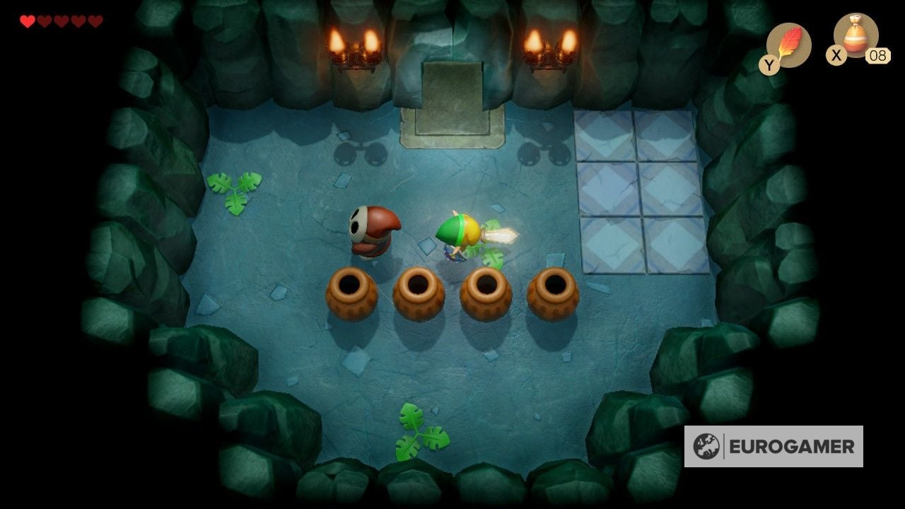 Zelda Link's Awakening Bottle Grotto dungeon explained, how to beat