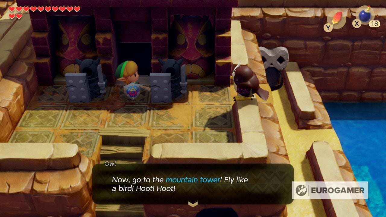 Zelda: Link's Awakening - Bird Key location, Signpost Maze solution and ...