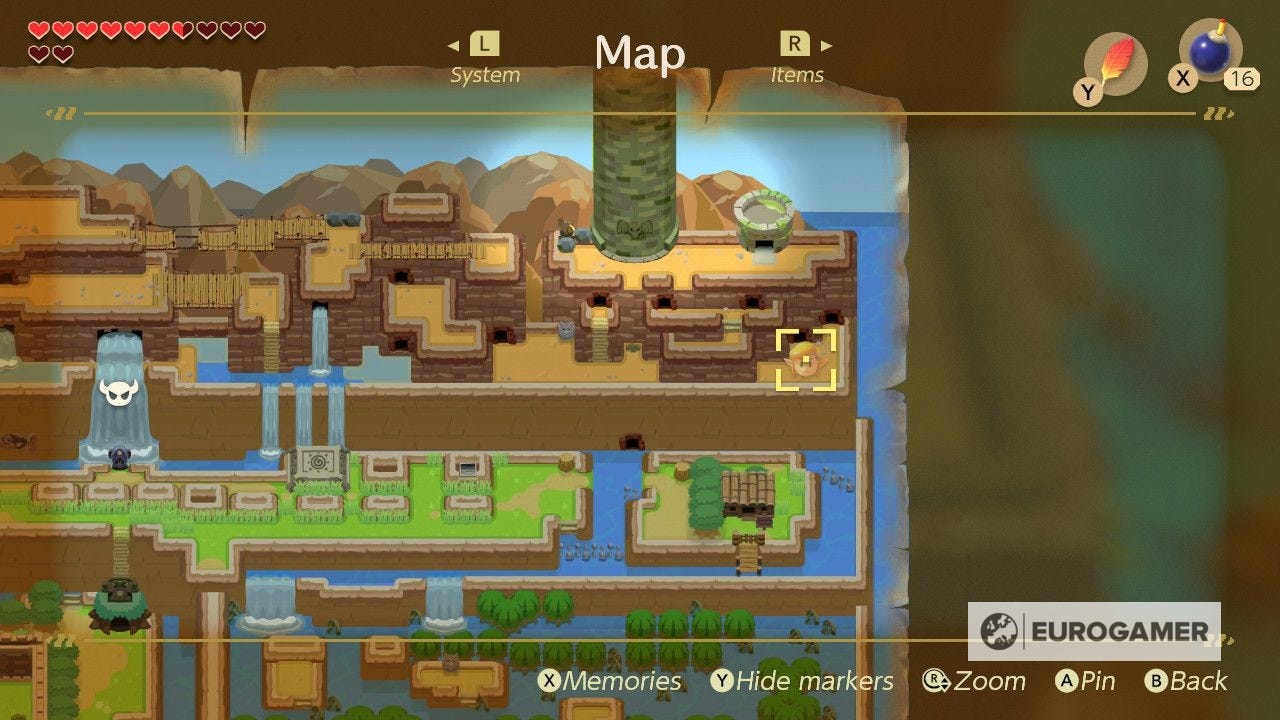 Zelda: Link's Awakening - Bird Key location, Signpost Maze solution and ...