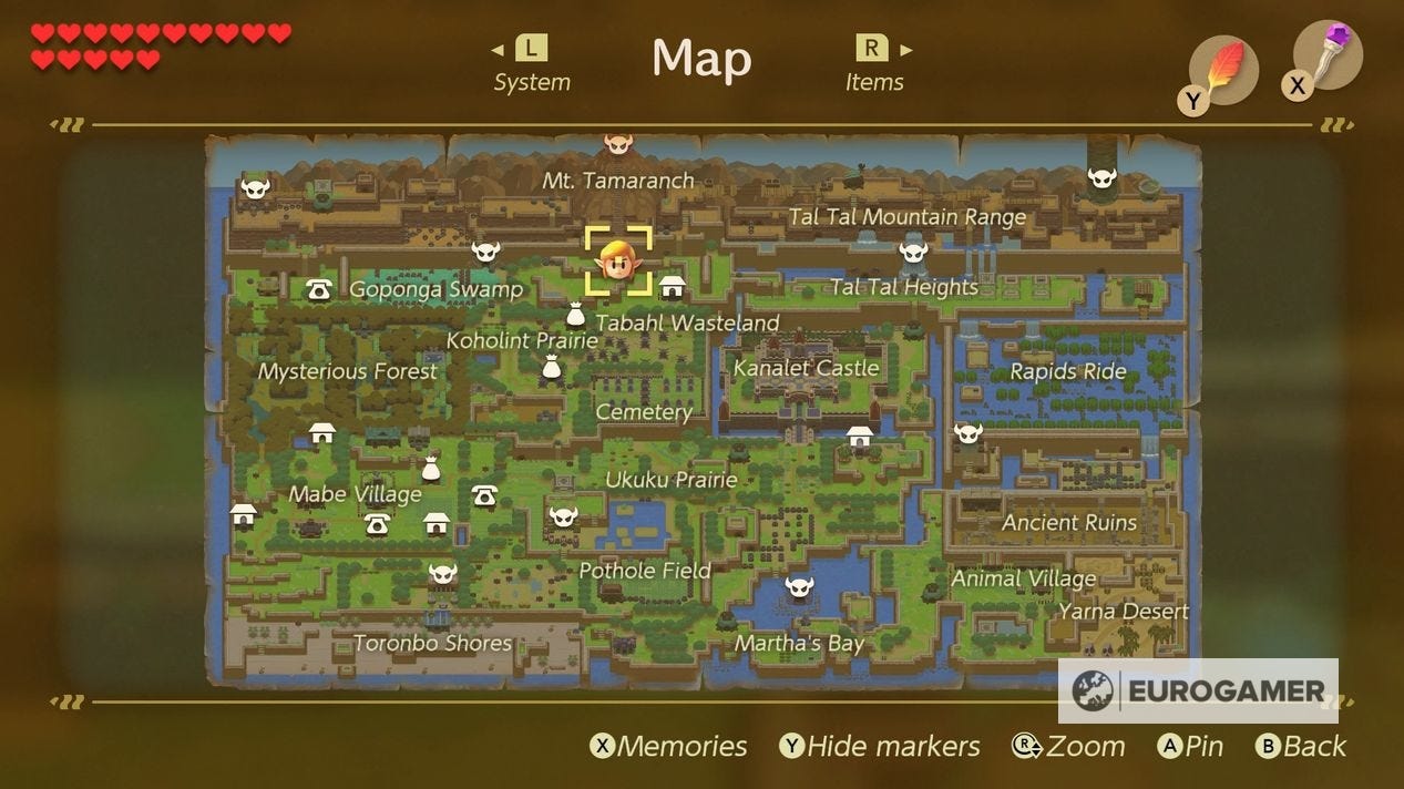 Zelda: Link's Awakening - Wind Fish's Egg maze solution, final boss ...