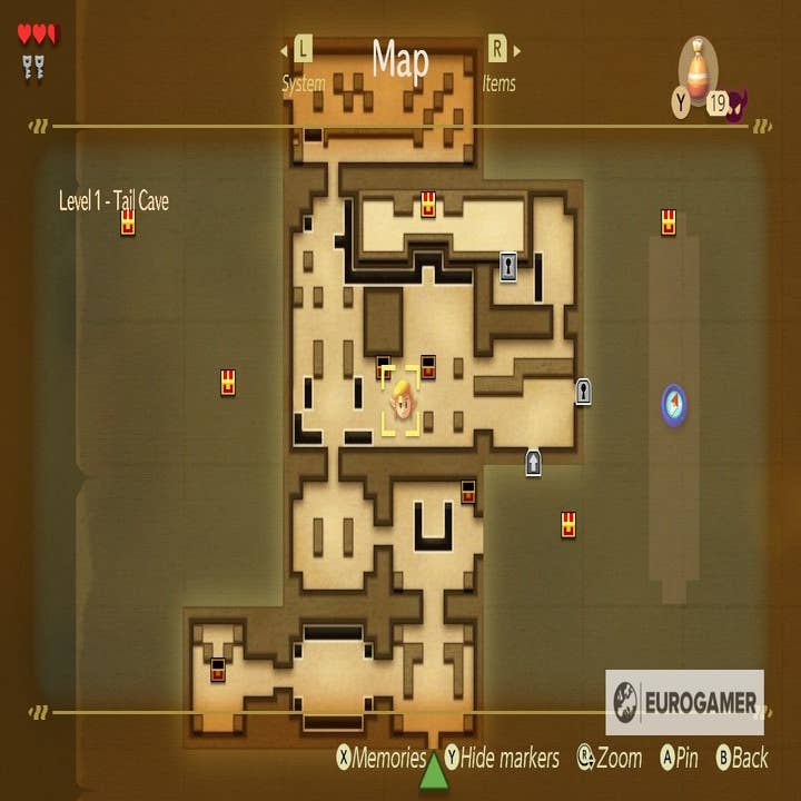 Link's Awakening Walkthrough - Tail Cave - Zelda Dungeon