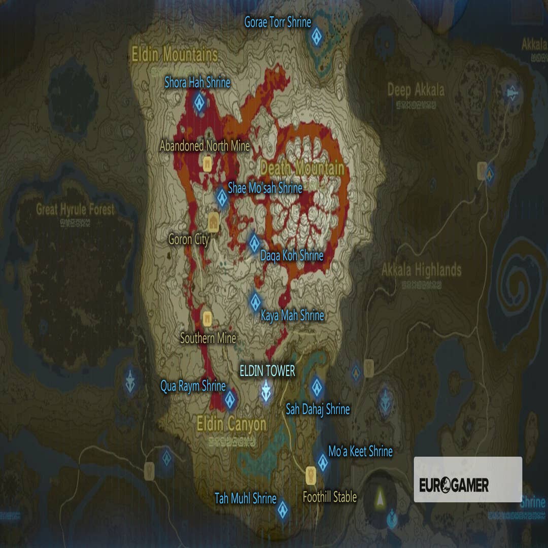 Zelda: Breath of the Wild Shrine locations, Shrine maps for all